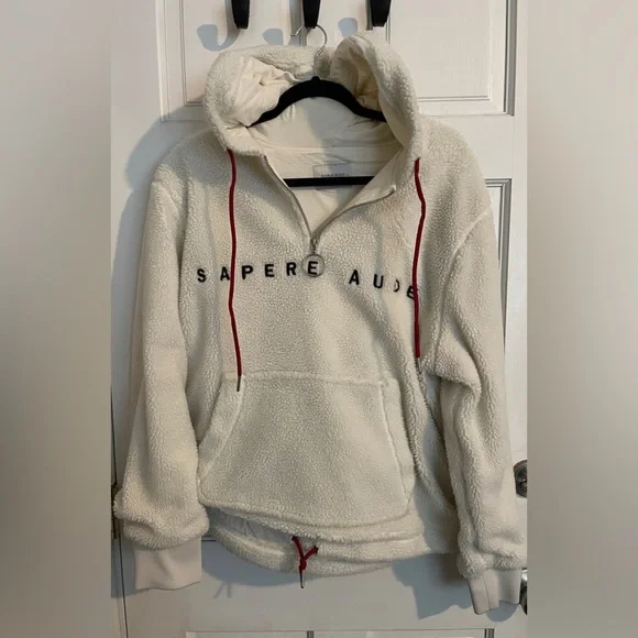 Zara Shirts Zara Sherpa Fleece Hoodie L Poshmark